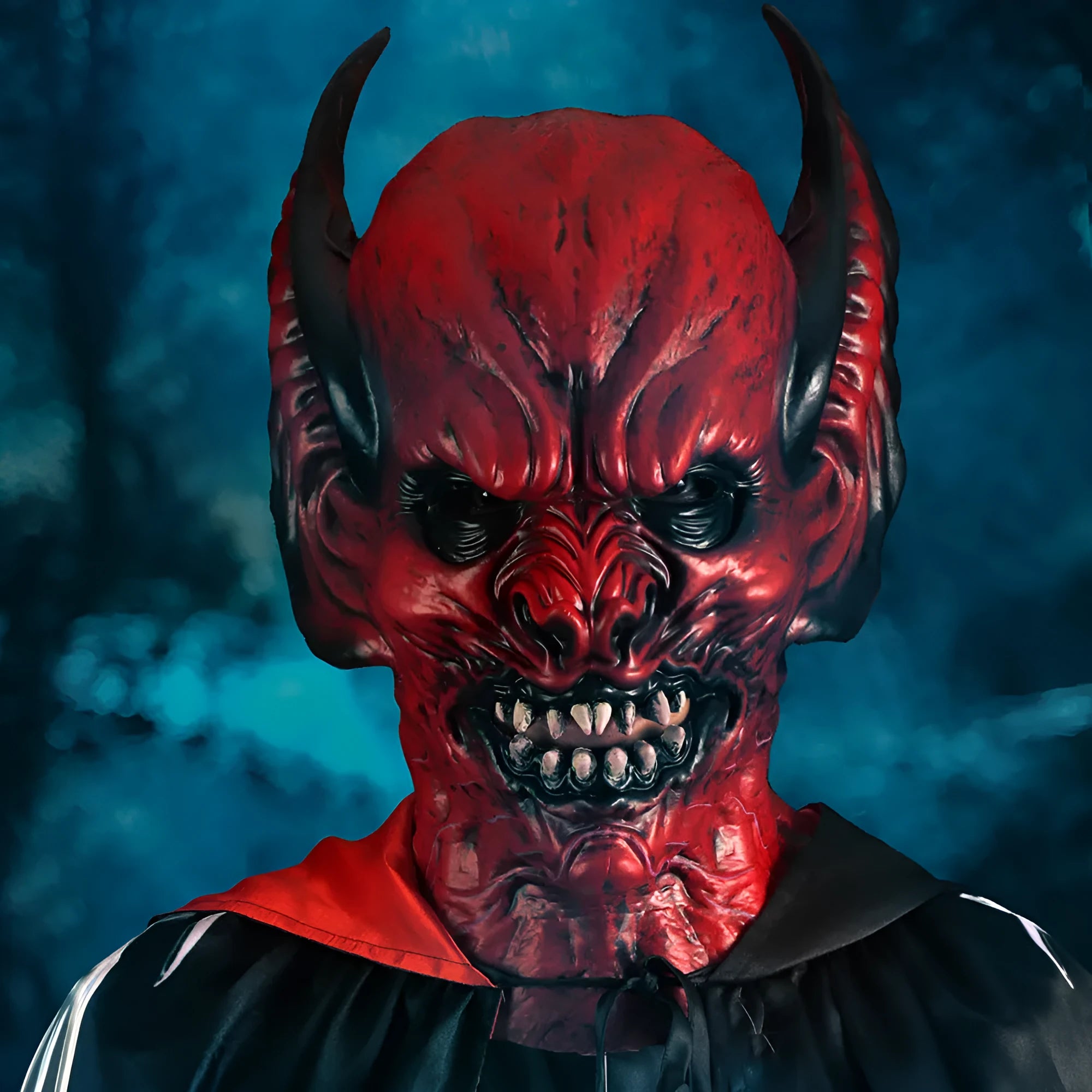 Red bat hood mask made from RP foam for Halloween and Christmas party dress-up