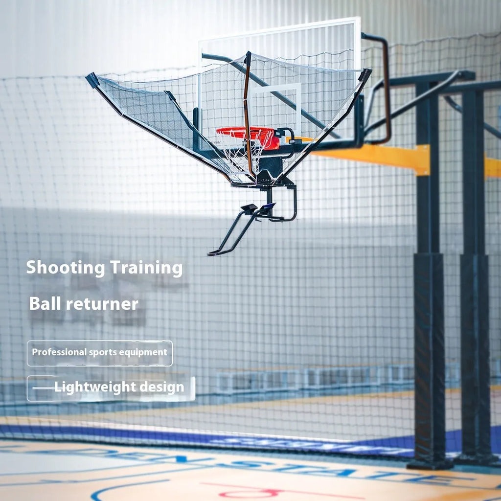 Automatic basketball training ball return machine with cowhide and iron construction for solo pitching practice