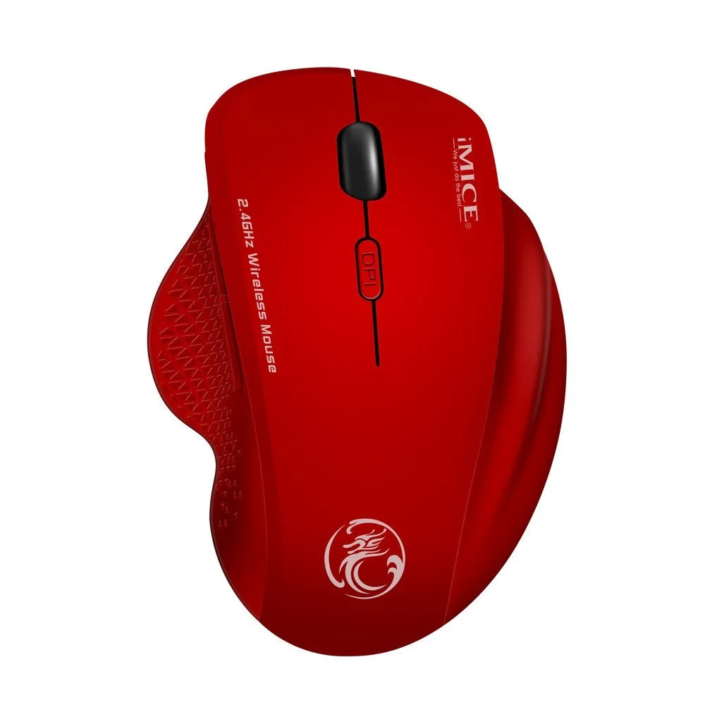 2.4G wireless mouse with six buttons in Obsidian Black