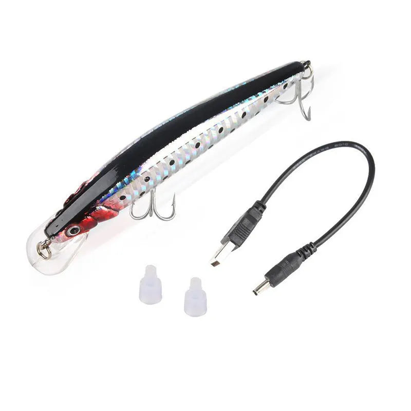 Electric fishing lure plastic body with default colour option