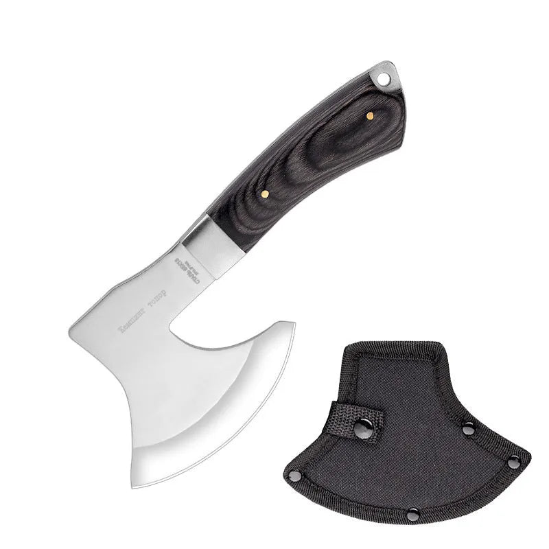 Outdoor Tactics XMF95 stainless steel camping axe with 57cm length and 49HRC blade for wood chopping