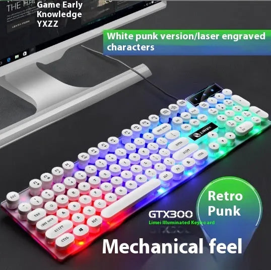 TX35 mechanical feeling computer keyboard in colour options with 1.5m cable