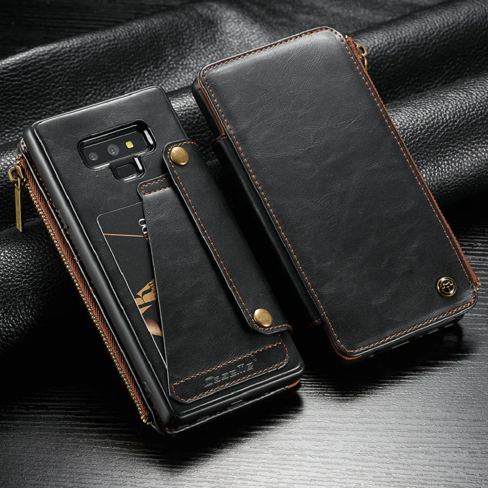 PU leather flip phone case for Samsung Galaxy Note9 in three colour options