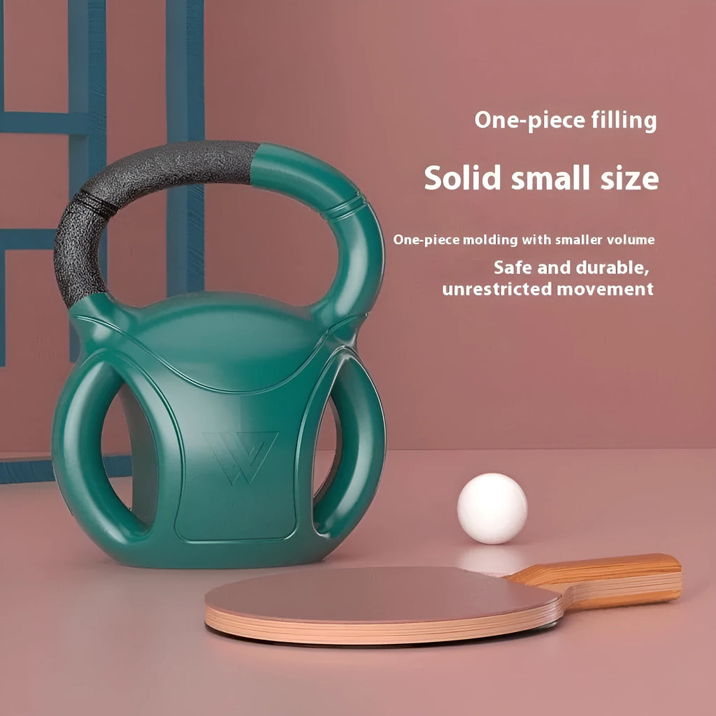 Kettlebell universal exercise shaping fitness equipment for home use in pink colour with gloves included
