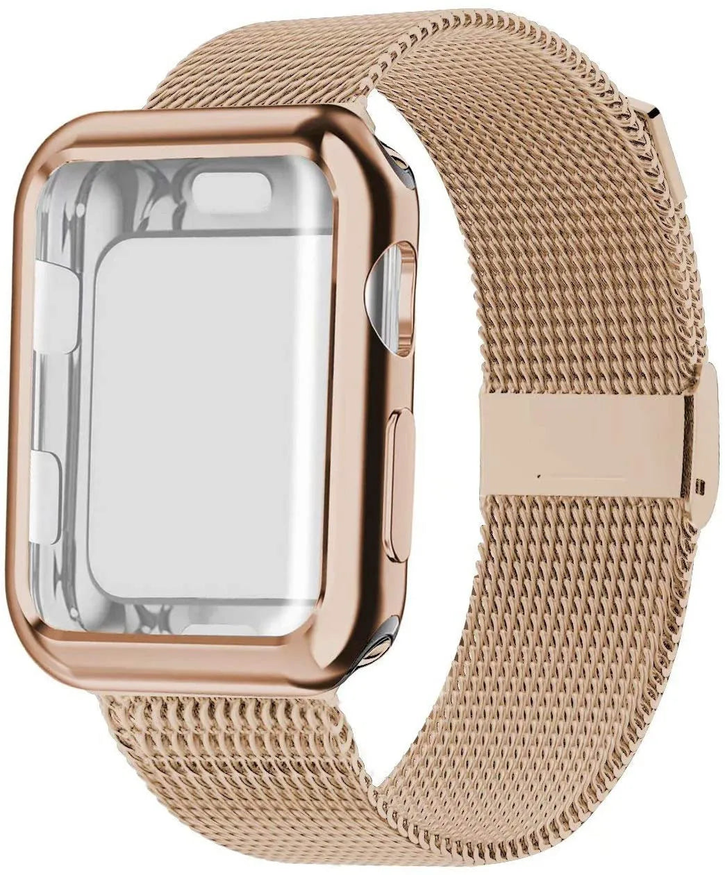 Magnetic Milan metal and TPU Apple Watch band in multiple colours with a storage case.