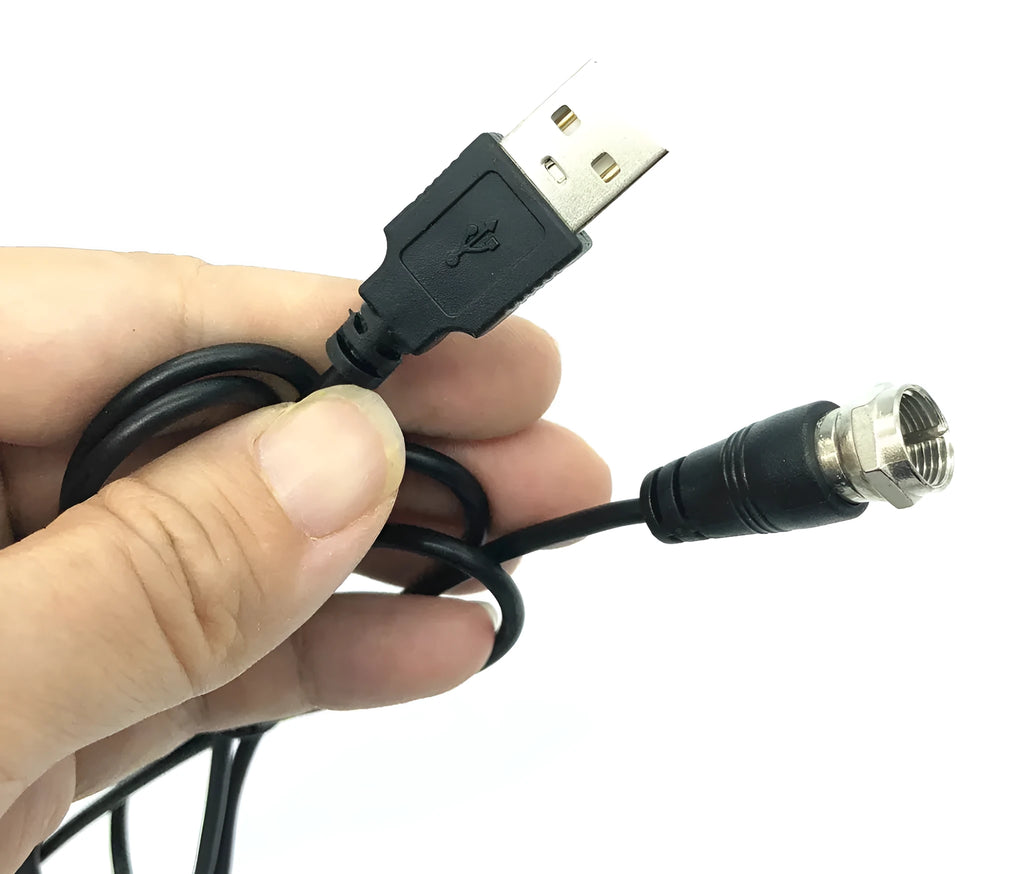 Low noise TV antenna amplifier signal booster adapter with DVB frequency range, 75 Ohm output impedance and 3-5V working voltage