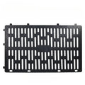 Plastic simulated bark protective cover for trees in a garden setting, available in gray, green, and black