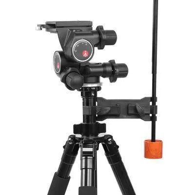 Black ABS plastic umbrella clip tripod mount for attaching phones and cameras