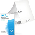 White A4 thermal paper for portable thermal printers with quick-drying properties