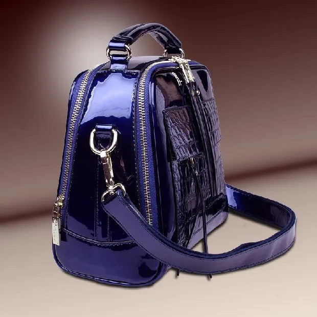 Fashion lady handbag in PU leather, cross-body and shoulder bag design, 22x26x13 cm, available in six colours