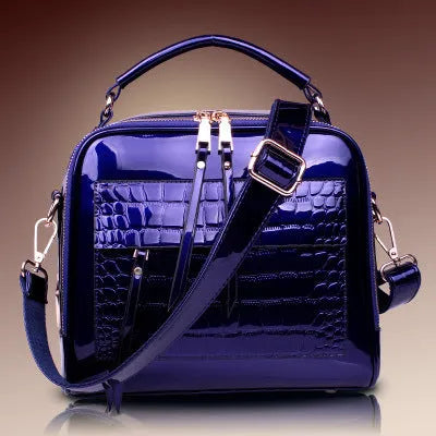 Fashion lady handbag in PU leather, cross-body and shoulder bag design, 22x26x13 cm, available in six colours