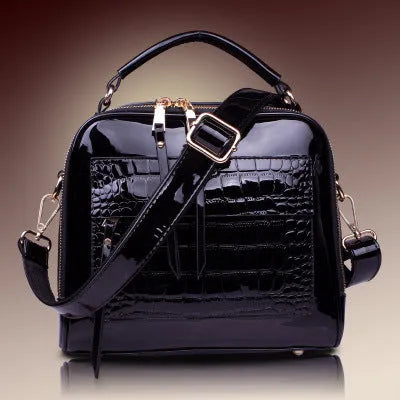 Fashion lady handbag in PU leather, cross-body and shoulder bag design, 22x26x13 cm, available in six colours