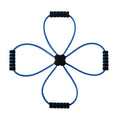 Blue eight character shoulder puller made of TPR material for women's fitness exercises.
