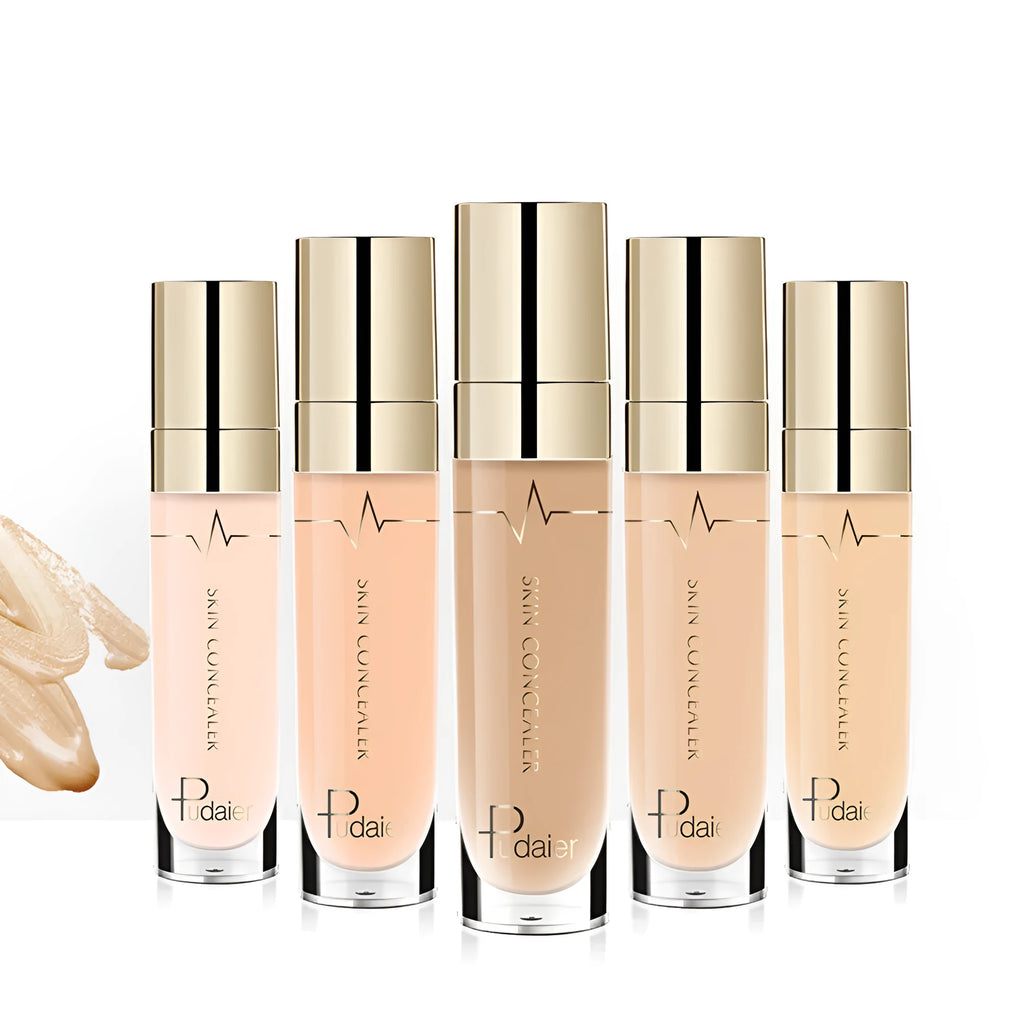 PUDAIER 5ml liquid concealer in tube packaging with colour options label