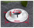 Air conditioning wall hole cover kit with plastic plugs, tuyere covers, and sealing glue for 37-165mm openings