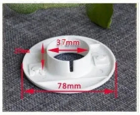 Air conditioning wall hole cover kit with plastic plugs, tuyere covers, and sealing glue for 37-165mm openings