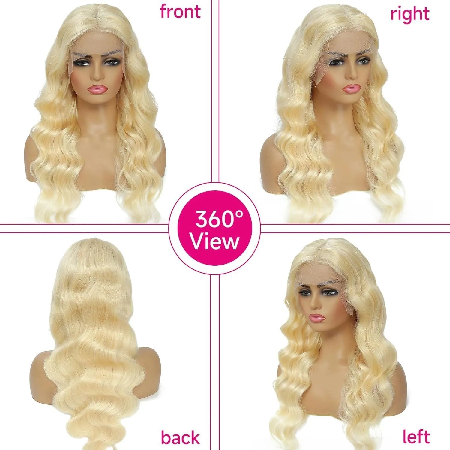 Women's synthetic front lace wig with medium-long curly hair in M1 539 613 colour.