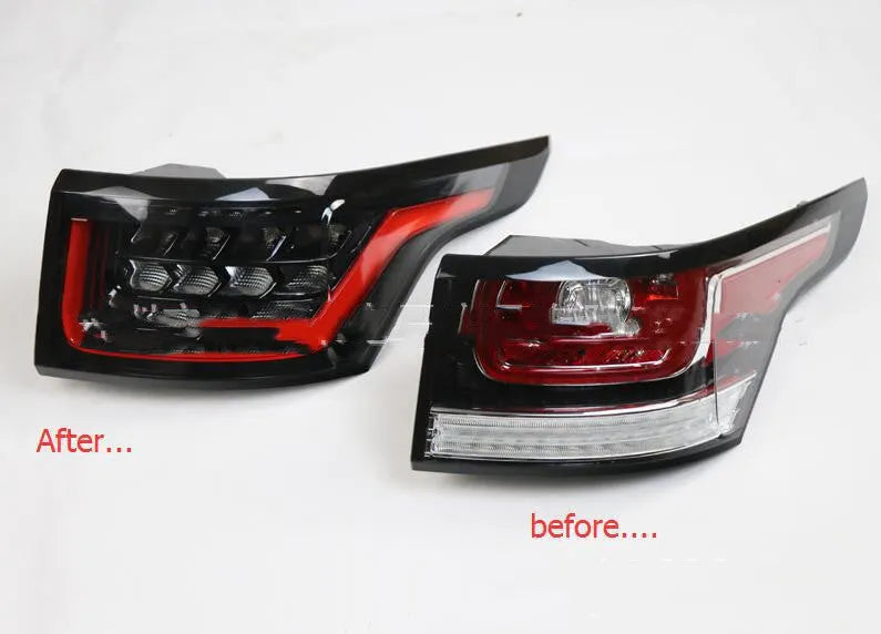 A pair of LED car brake tail lights for 2014-2020 vehicles with IP66 rating.