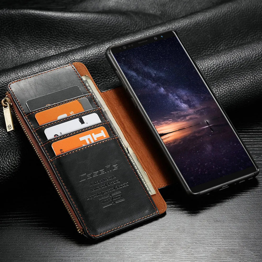 PU leather flip phone case for Samsung Galaxy Note9 in three colour options