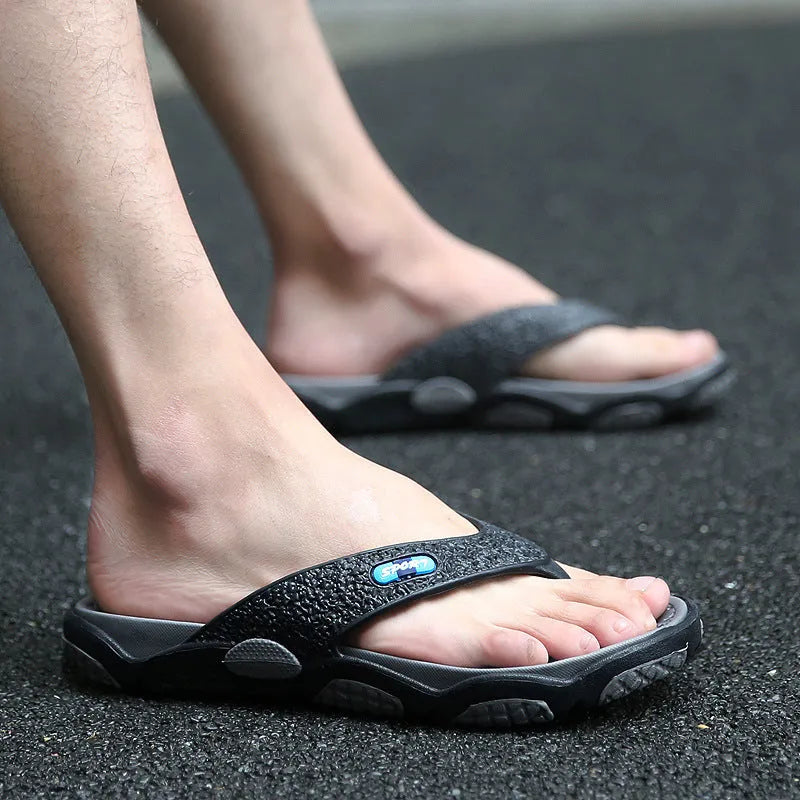 Men's casual non-slip EVA pinch sandals in multiple colours for summer beach and home wear