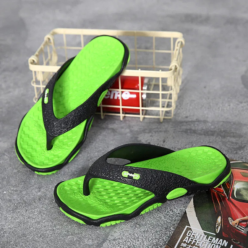 Men's casual non-slip EVA pinch sandals in multiple colours for summer beach and home wear