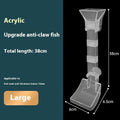 Plastic aquarium feeding tube set with cleaning brush and spoon in three sizes: 17cm, 28cm, and 38cm.