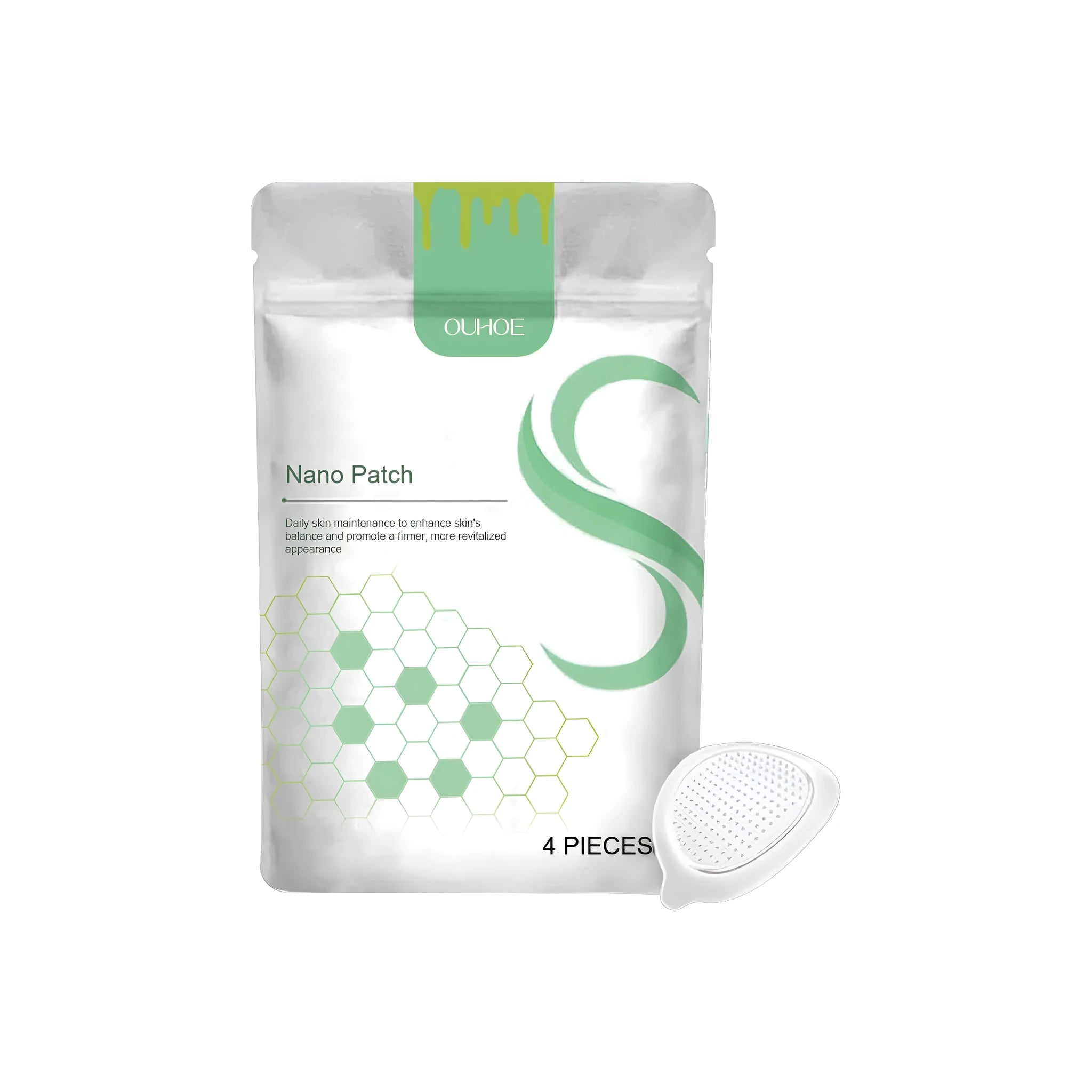 Four micro needle body shaping care patches with bee venom and botanical ingredients