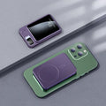 Wireless MagSafe power bank in four colours with compact dimensions and industrial design