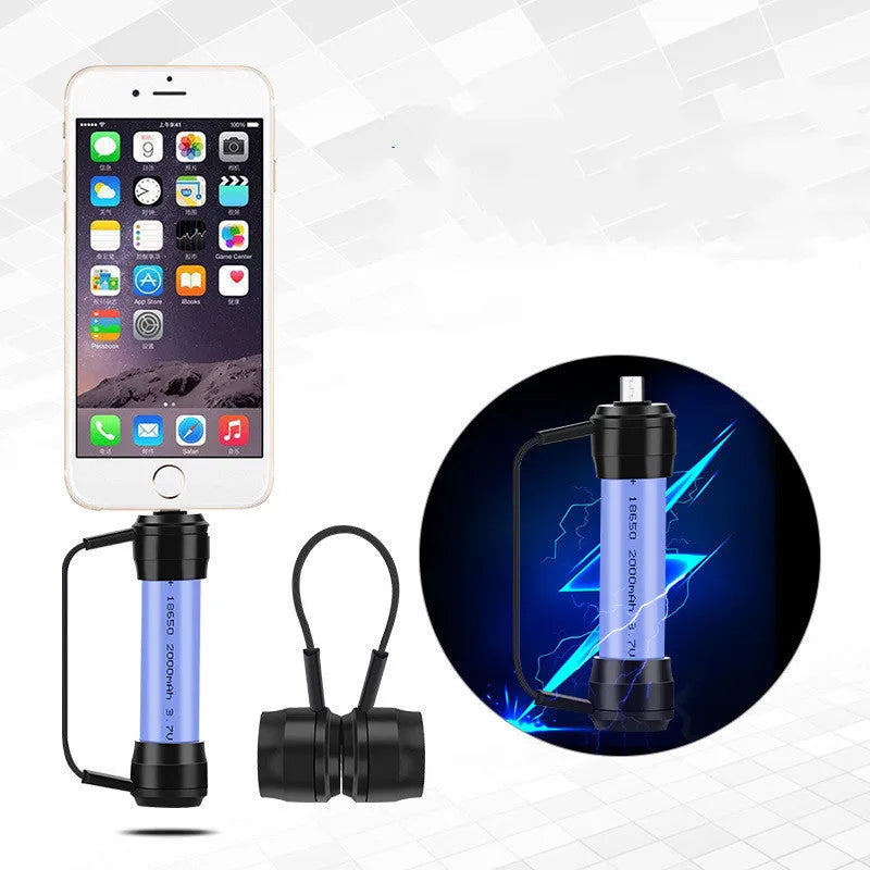 Mini portable keychain emergency phone charger with lithium battery for Android Apple or LeTV devices