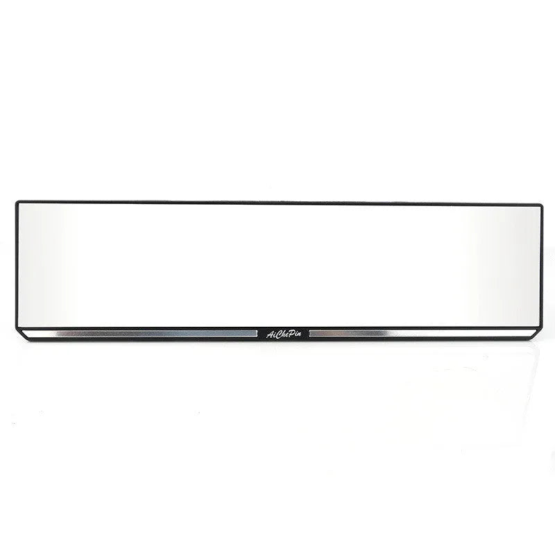 White high definition glass interior rearview mirror with ABS cover, 305x80mm