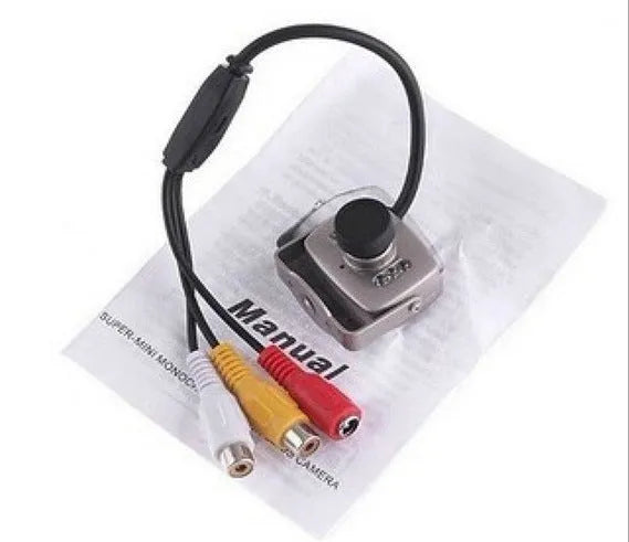 Mini wired analog camera with metal body and 3.6mm lens for home surveillance