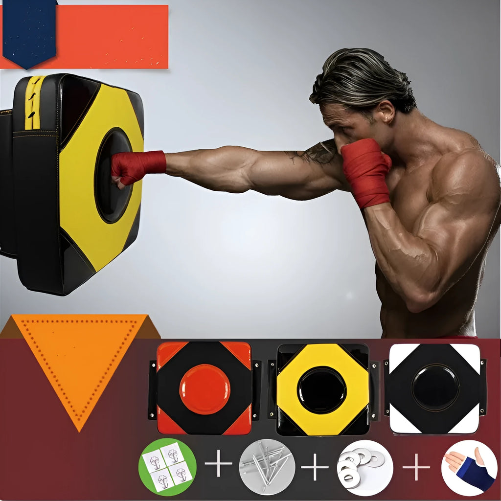 Home fitness wall target square boxing punching bag with steel nails 30x30x10cm