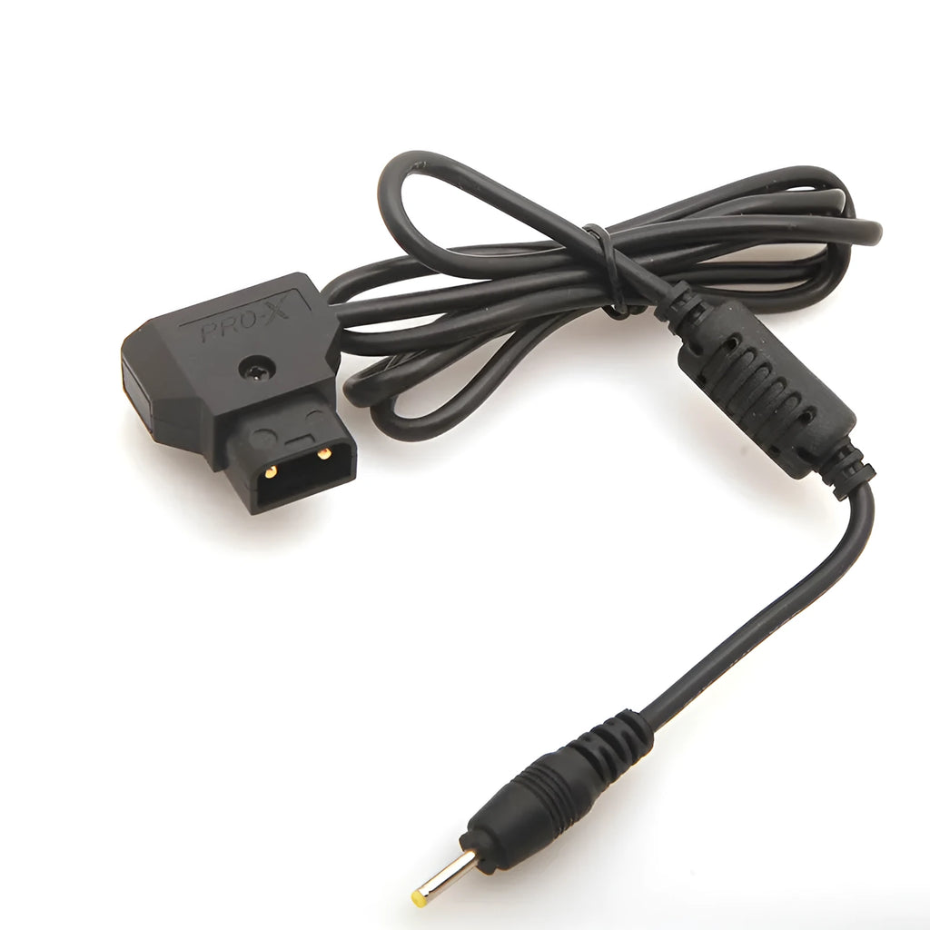 Black 0.9m pocket machine charger lead with DC 2.5x0.7mm connector