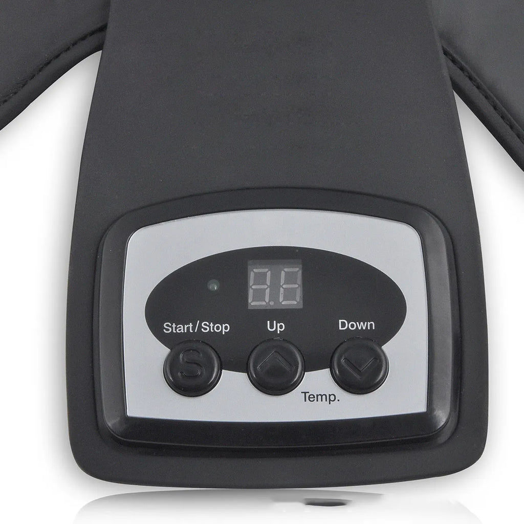 Infrared knee and shoulder massager with temperature control display and soft fabric pads