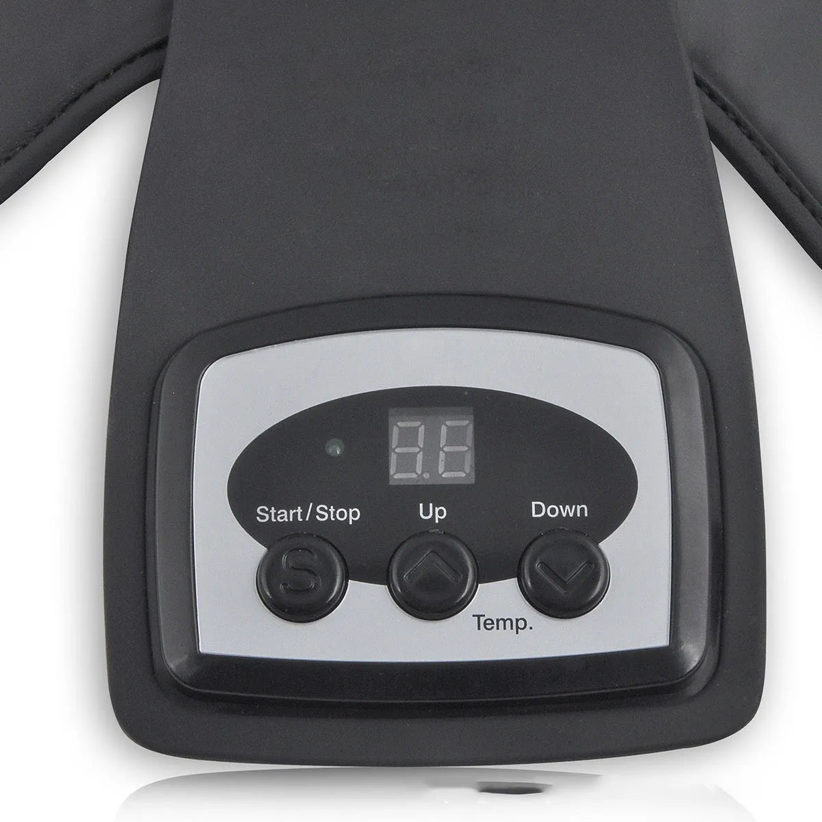 Infrared knee and shoulder massager with temperature control display and soft fabric pads