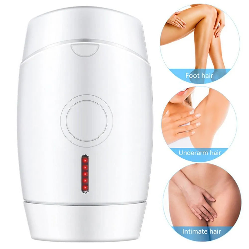 White home laser hair removal instrument with handheld design and UK plug