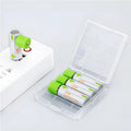 Ces USB fast charge lithium AA battery with silver-green casing, 1.5V constant voltage, 1665mWh capacity, and integrated USB charging port