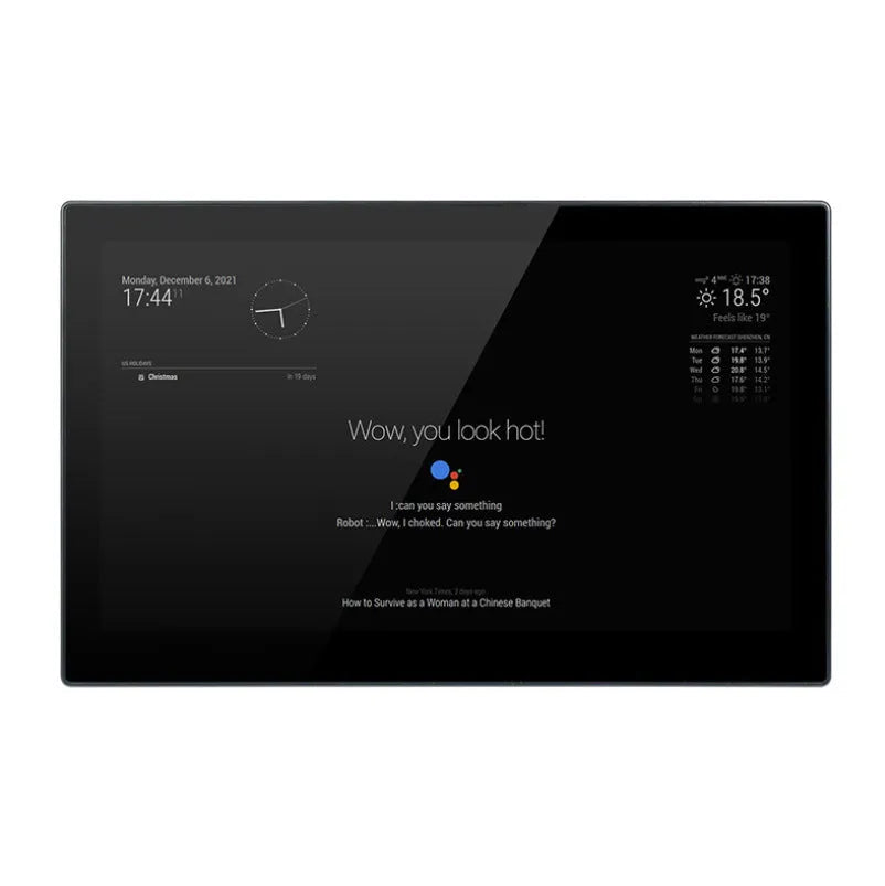 13.3 inch integrated computer touch display unit with voice assistant main control for smart mirror projects.