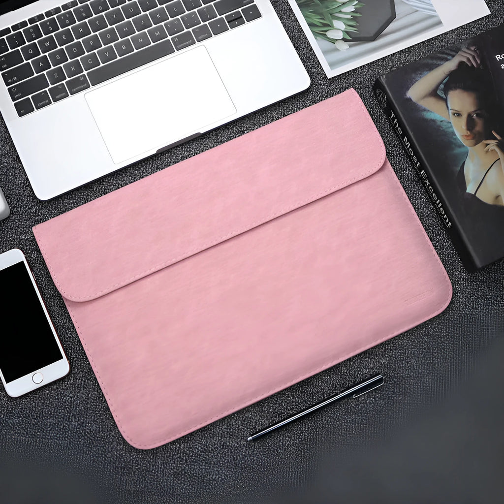 Fleece flanged laptop inner capsule pack in black for 14 inch laptops