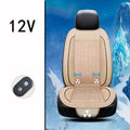 Car ventilation seat cushion in minimalist design showing 60x60cm dimensions with power cord