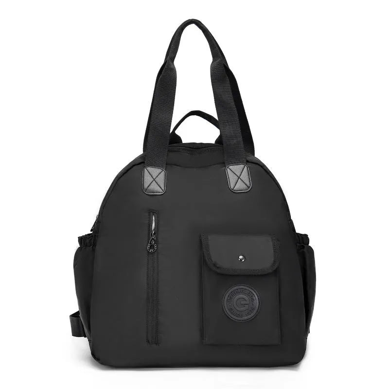 Outdoor lightweight large capacity nylon backpack in black, khaki, or green letter rabbit colour.
