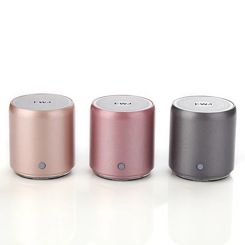 Wireless Bluetooth speaker in compact design, 4.5 cm size, with USB charging, available in multiple colours
