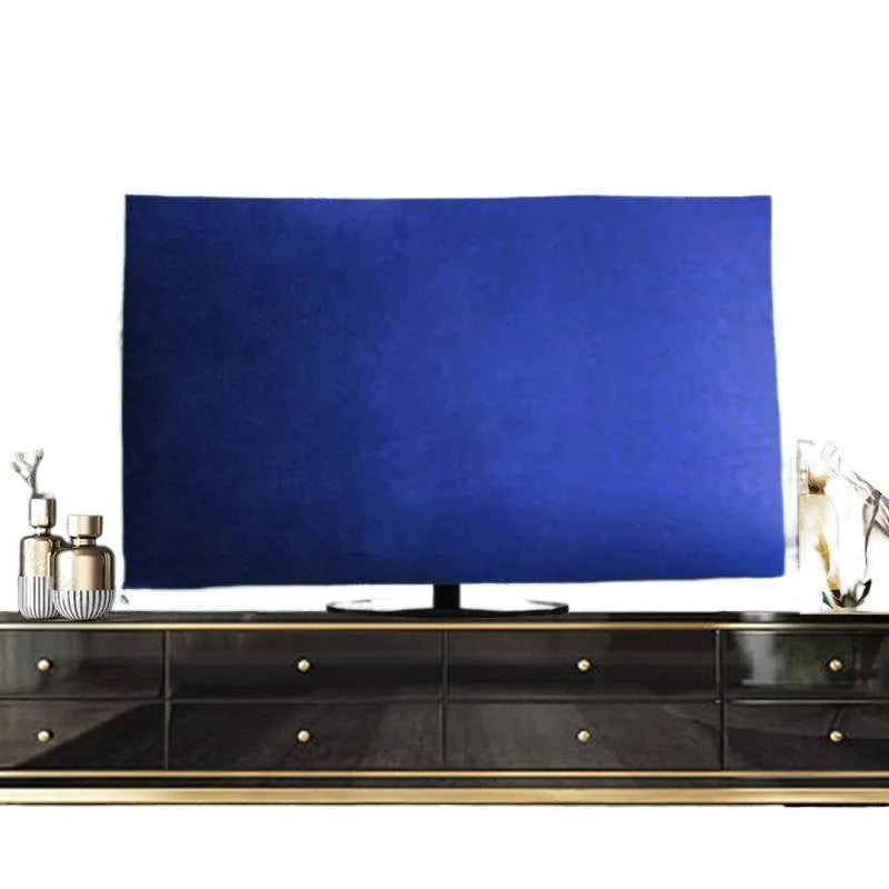 Velvet fabric television cover in a choice of colours for flat screen LCD TVs from 32 to 70 inches.
