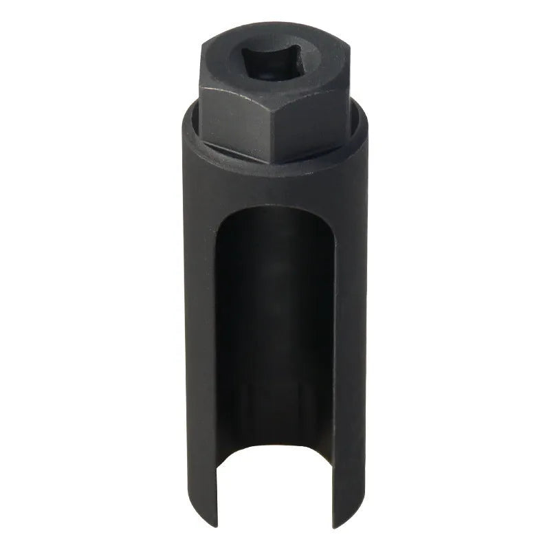 Black chromium vanadium steel oxygen sensor sleeve with 22mm inner diameter for universal O2 sensor protection.