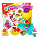 Large DIY kindergarten educational toys colour mud playset with BBQ machine, burger machine, hairstylist, and ice cream box options