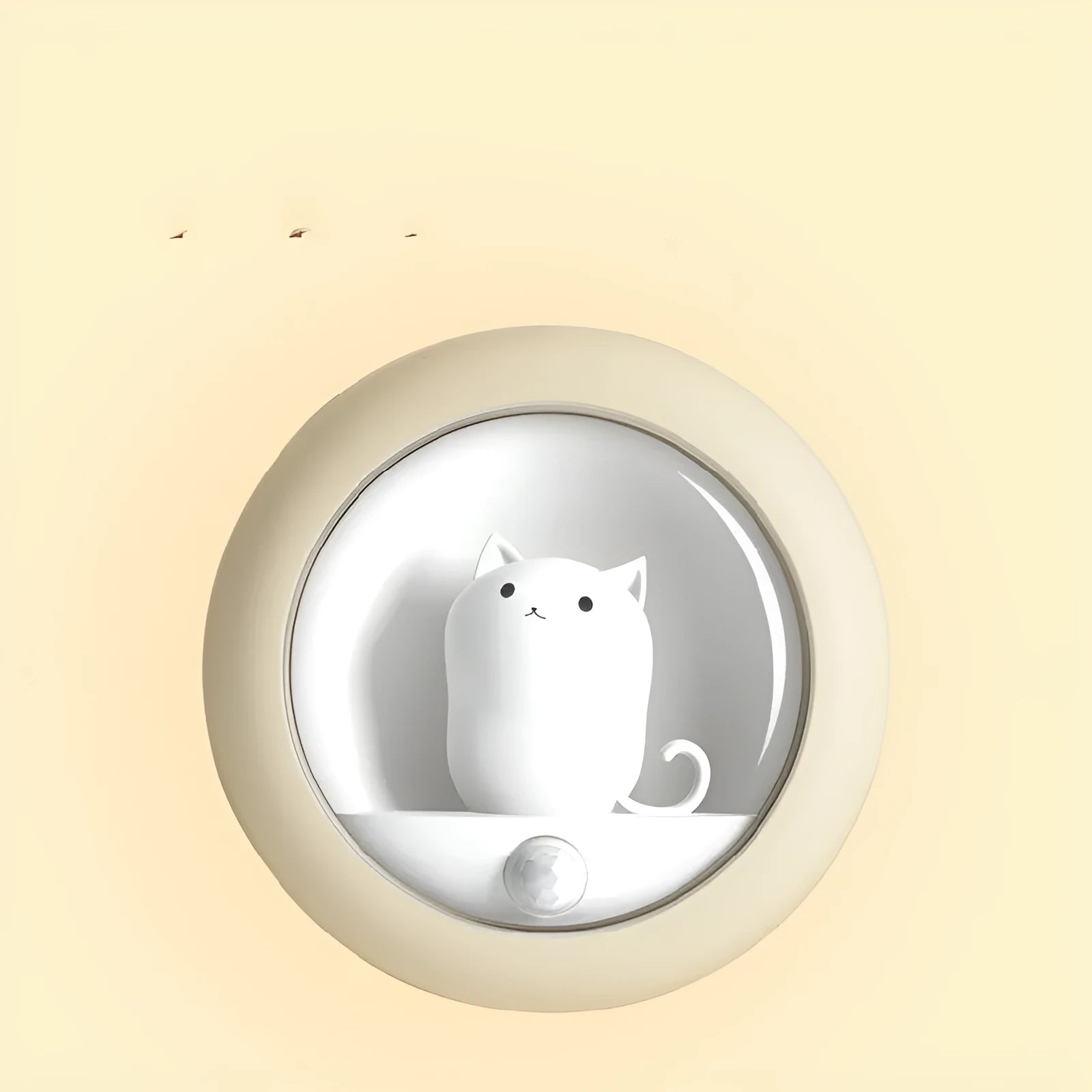 Baby bedside sleep lamp showing orange, pink, and white light options with a projection feature.