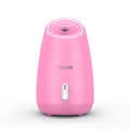 Nano ionic face steamer in pink or white for facial hydration and blackhead removal