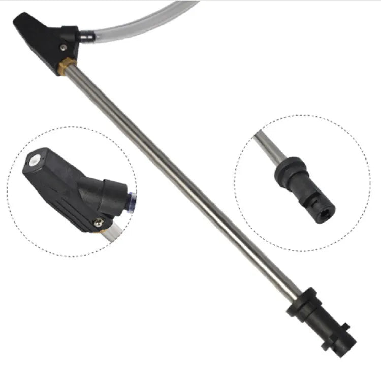Ceramic derusting nozzle for Karcher pressure washers with stainless steel handle