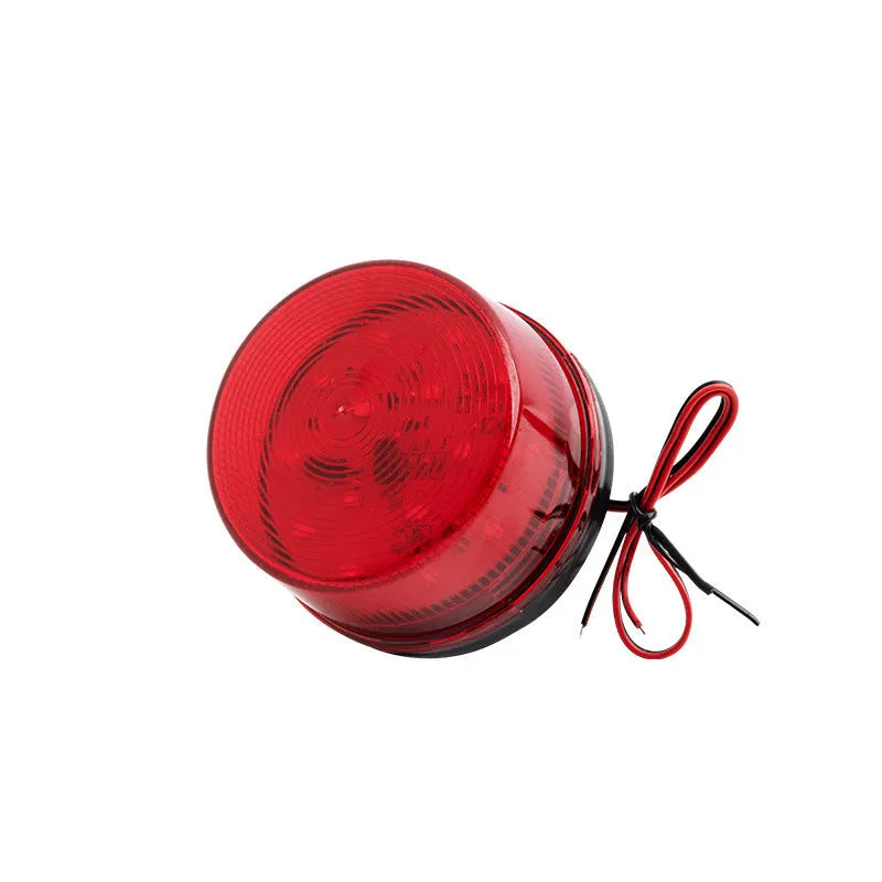 HC-79 small flash 24v warning and alarm light with 73mm diameter red housing