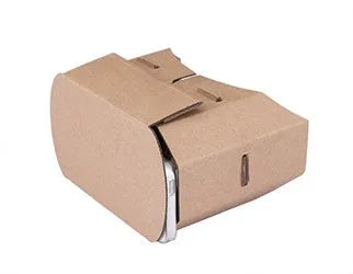 Photo colour cardboard VR glasses for smartphones on a 153mm x 83mm headset.